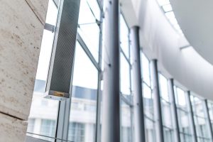 Y Kölcsey Központba telepített IVS vonalsugárzó