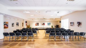 A Csabagyöngye Kulturális Központ előadóterme