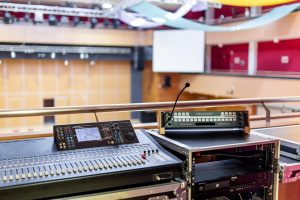 A Csabagyöngye Kulturális Központ vezérlőpultja