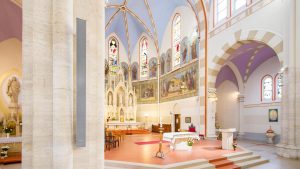 IVS vonalsugárzó a Páduai Szent Antal templomban