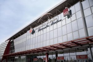 Veszprém Aréna fő homlokzata