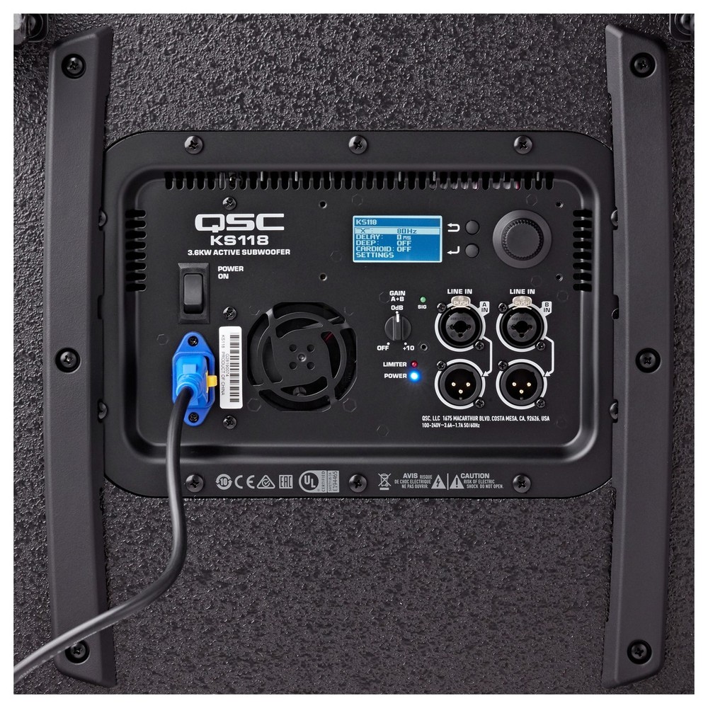 QSC KS118 hátlap